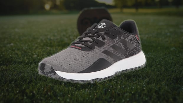 The Adidas S2G Spikeless 23 Golf Shoes in Gray Four are on sale right now at Amazon